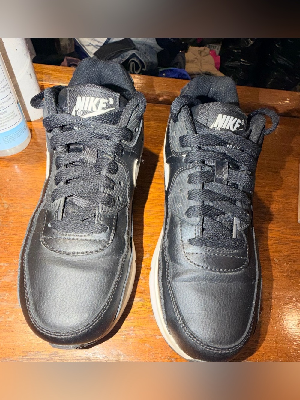 Size 5 (GS) - Nike Air Max 90 Low Black White - CD6864-010